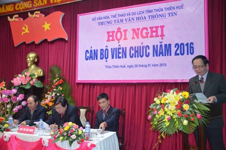 Đ/c Nguyễn Quê phát biểu tại Hội nghị